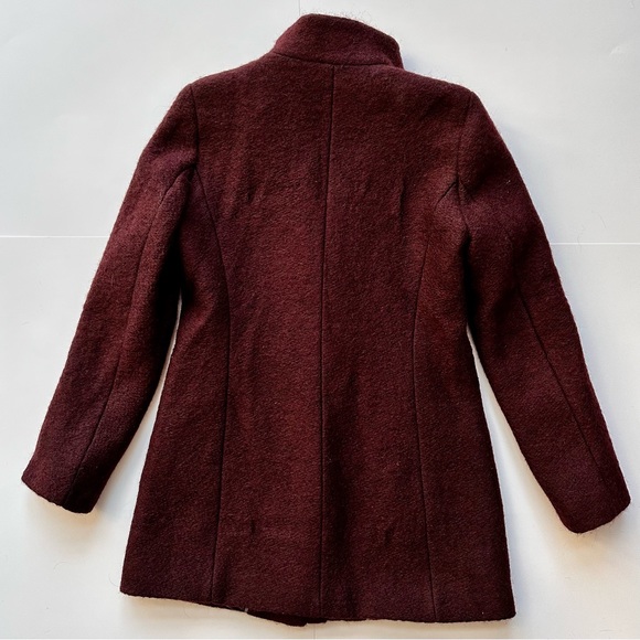 Andrew Marc Wool Blend Burgundy Winter Jacket | Size S - Picture 2 of 11